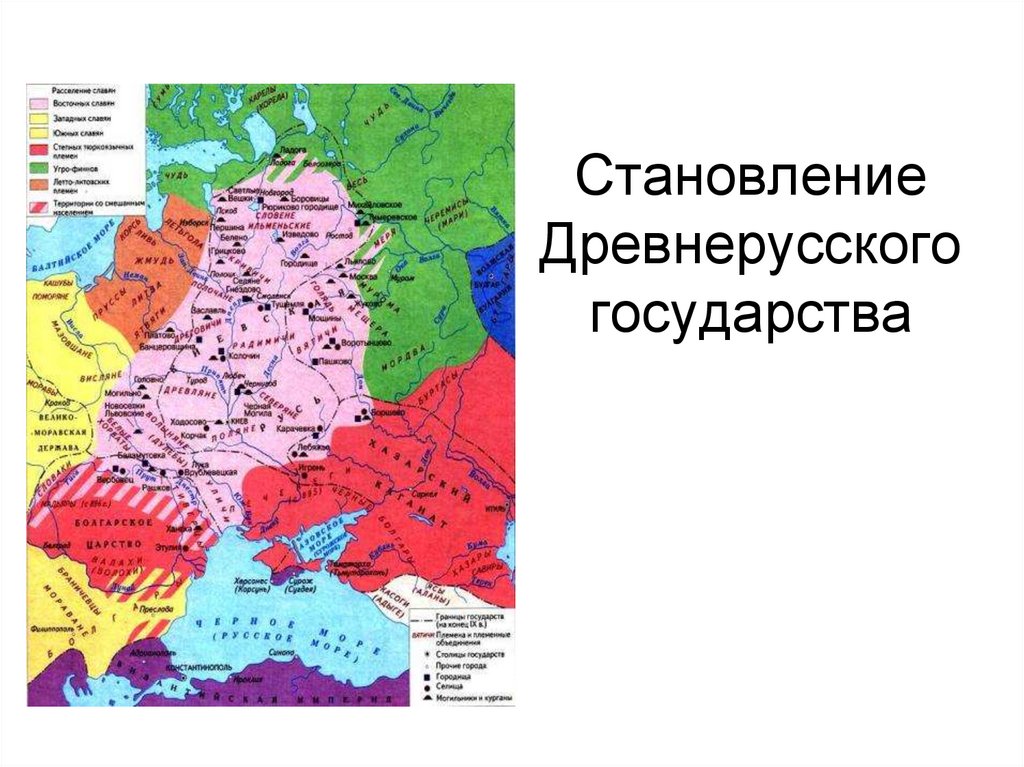 Система формирование государства русь. Становление древнерусского государства. Формирование древнерусского государства карта. Государственность на Руси. Образование государства Русь карта.