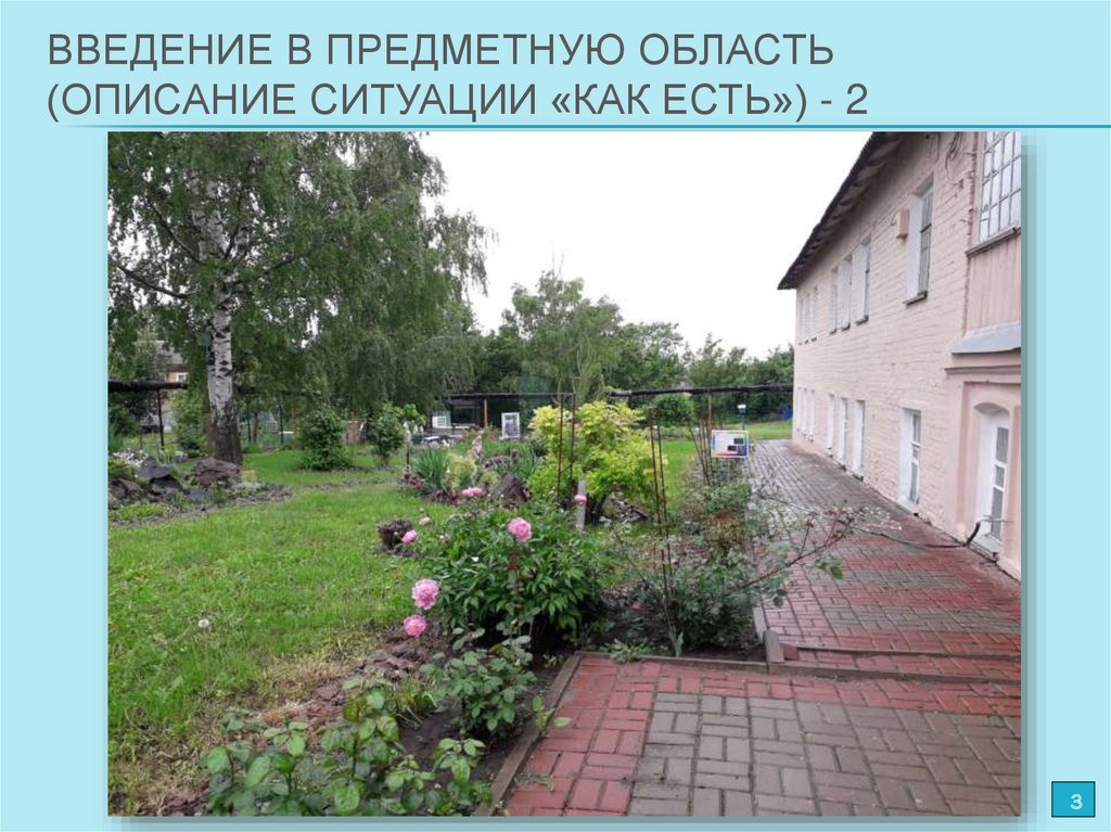 ВВЕДЕНИЕ В ПРЕДМЕТНУЮ ОБЛАСТЬ (ОПИСАНИЕ СИТУАЦИИ «КАК ЕСТЬ») - 2