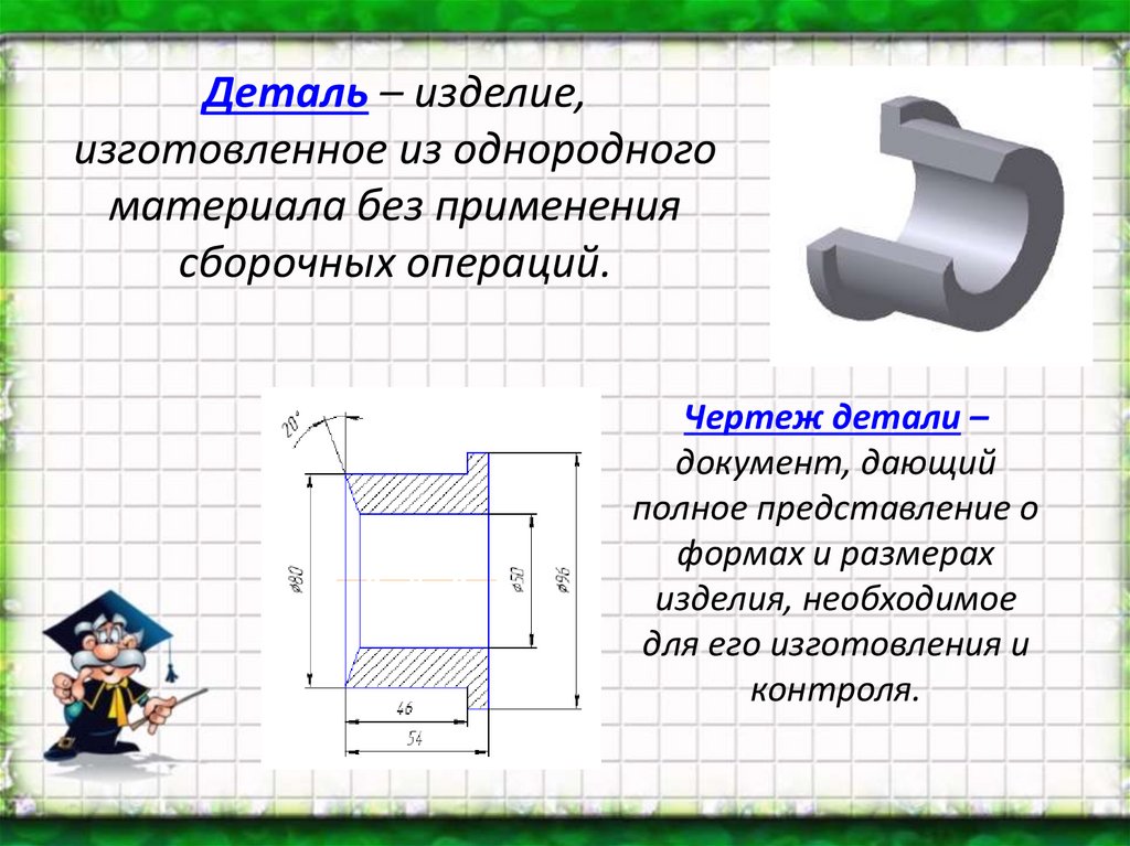 Порядок чтения чертежей деталей 8 класс презентация