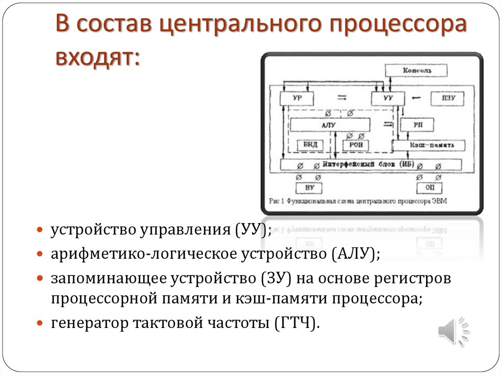 Функциональные процессоры. Схема устройства процессора. Структура процессора. Строение современного процессора.