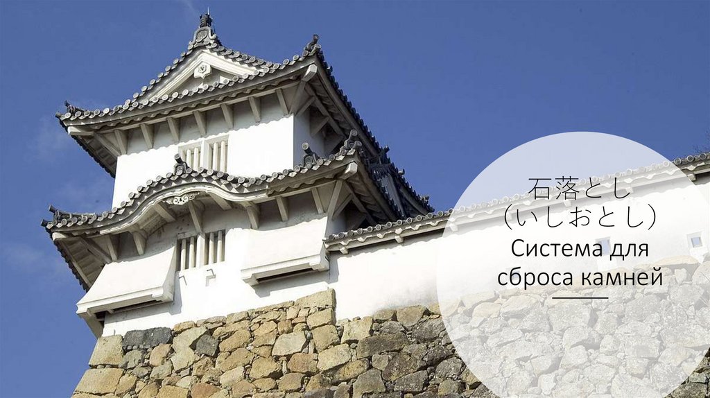 石落とし （いしおとし） Система для сброса камней