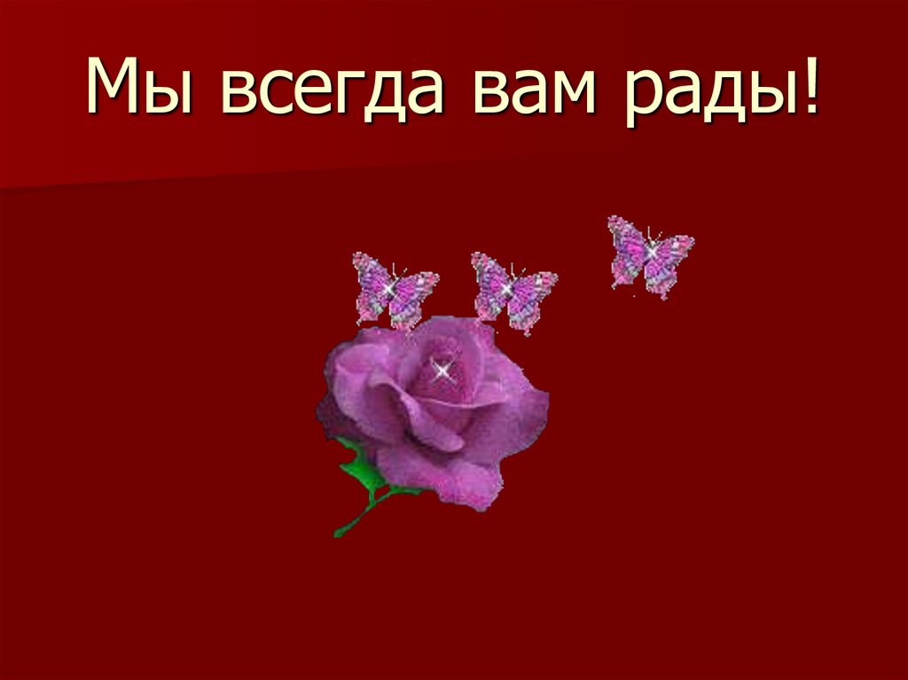 Мы всегда вам рады!