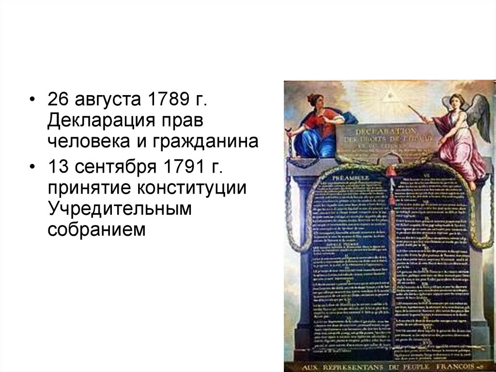 Декларация человека и гражданина 1789 текст