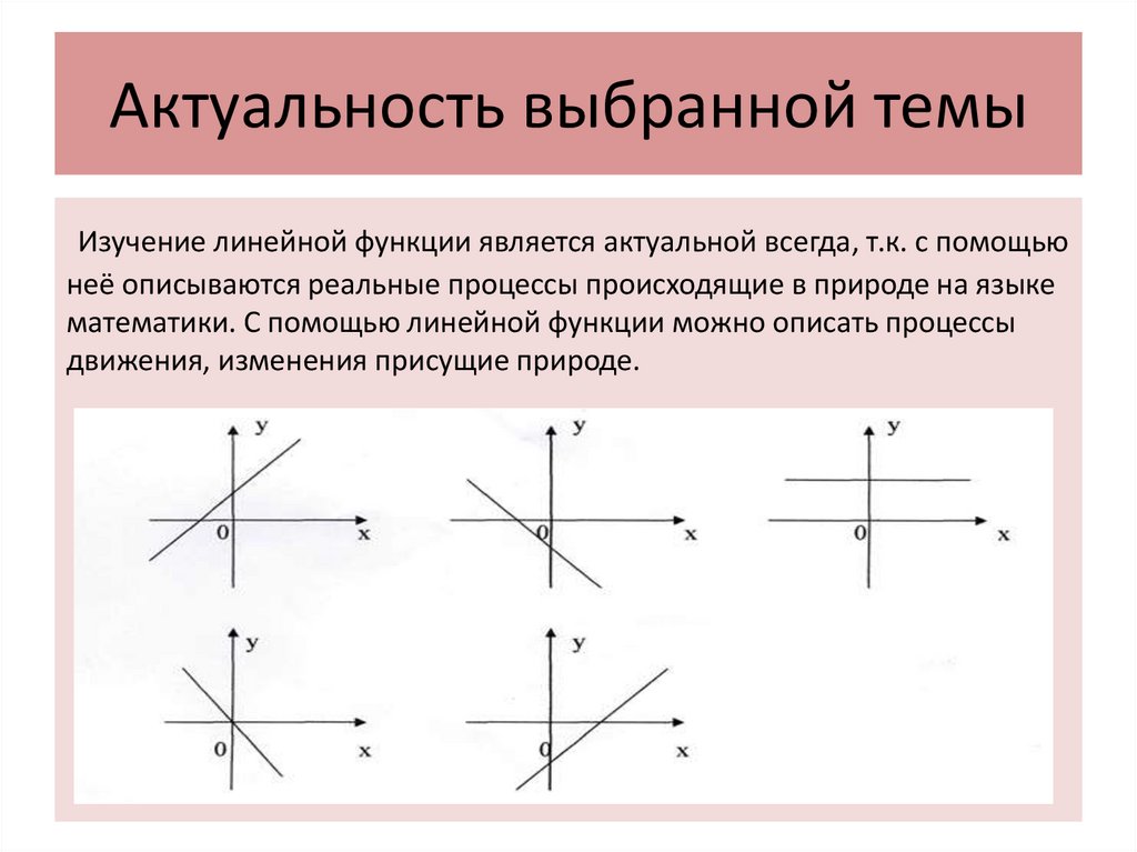 Функция линейная проект