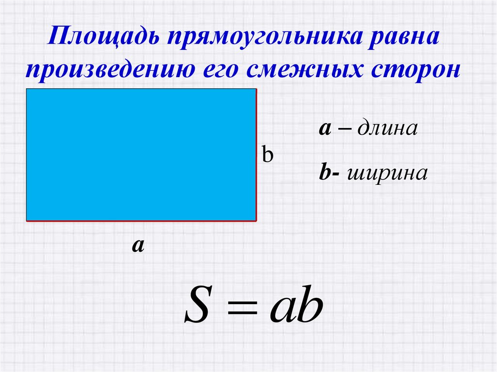 Площадь квадрата равна произведению 2 его сторон. Площадь прямоугольного прямоугольника. Формулы длины ширины и площади прямоугольника. Площадь прямоугольника равна. Площадь прямоугольника равна произведению его смежных сторон.
