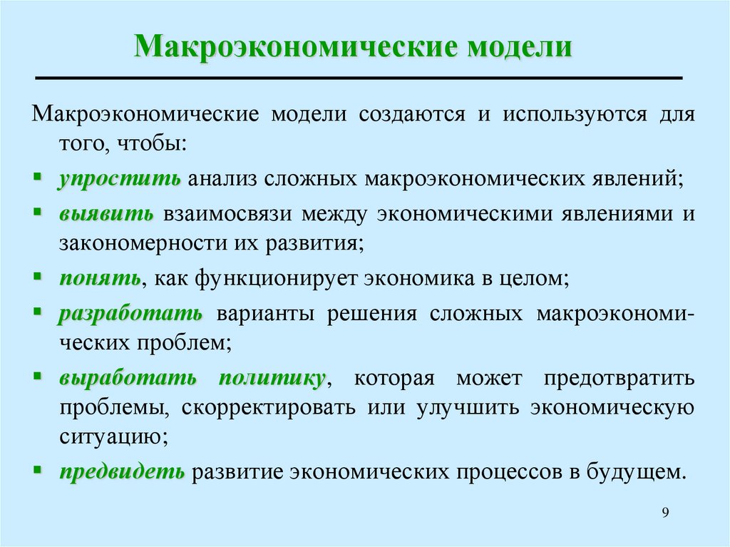 Рынки макроэкономики