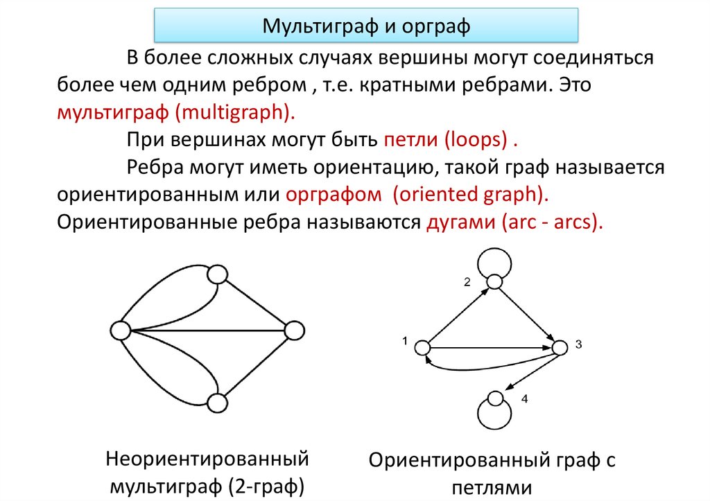 Кратные ребра в ориентированном графе