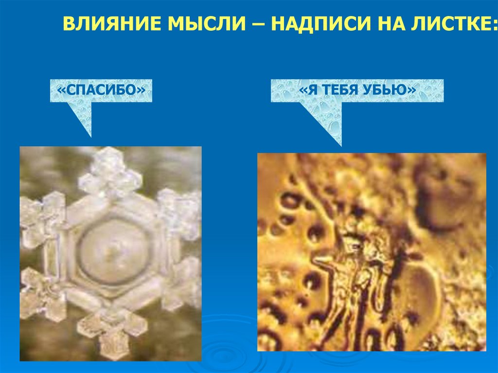 Презентация есть ли память у воды