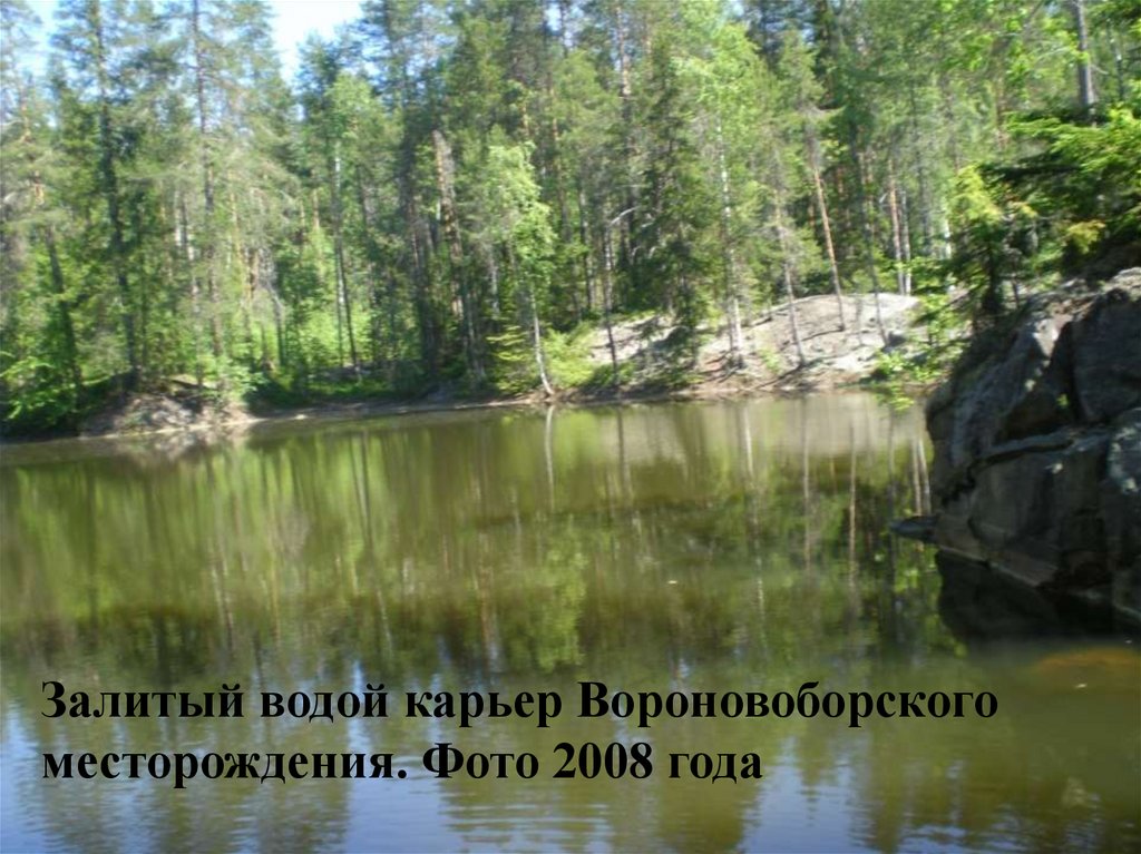 Рудник Воронов Бор - памятник истории горнорудных промыслов в Карелии ...