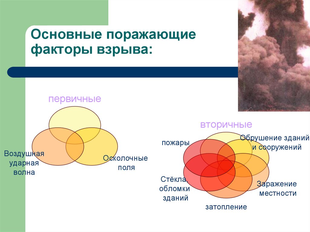 Основные поражающие