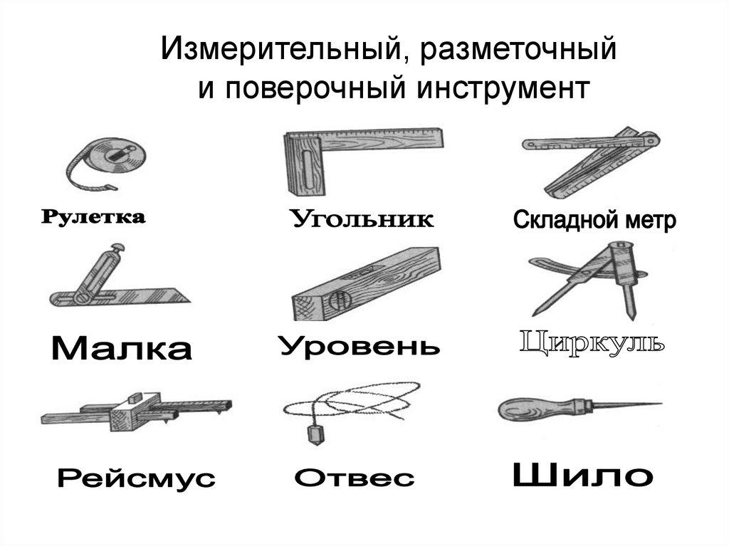 Название инструментов по дереву с картинками