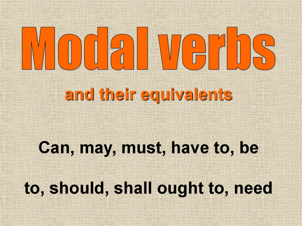 Modal verbs презентация 6 класс