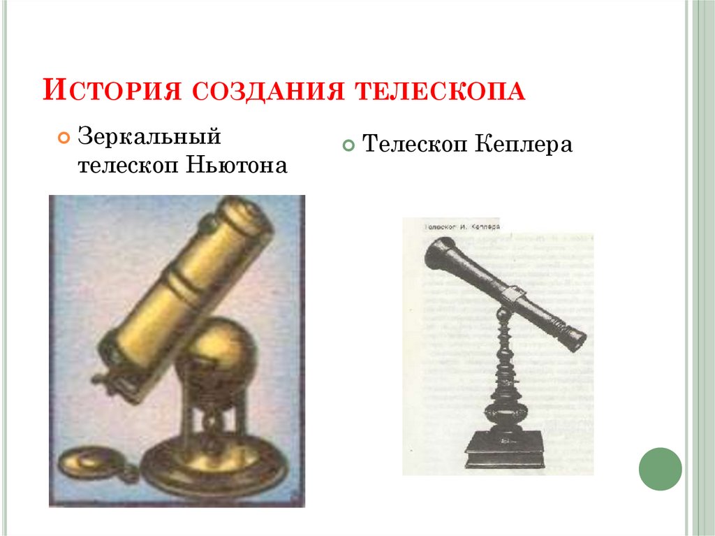 История создания телескопа