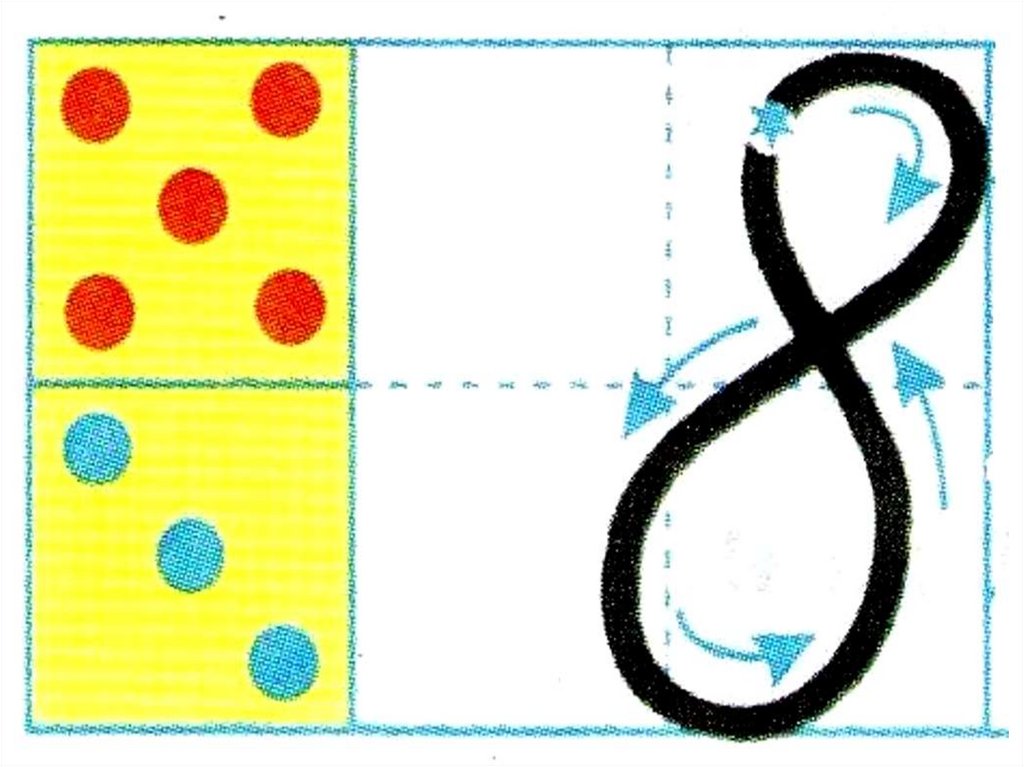 Письмо 8. Написание цифры 8. Написание цифры 8 в клетке. Правописание цифры 8 1 класс. Порядок написания цифры 8.