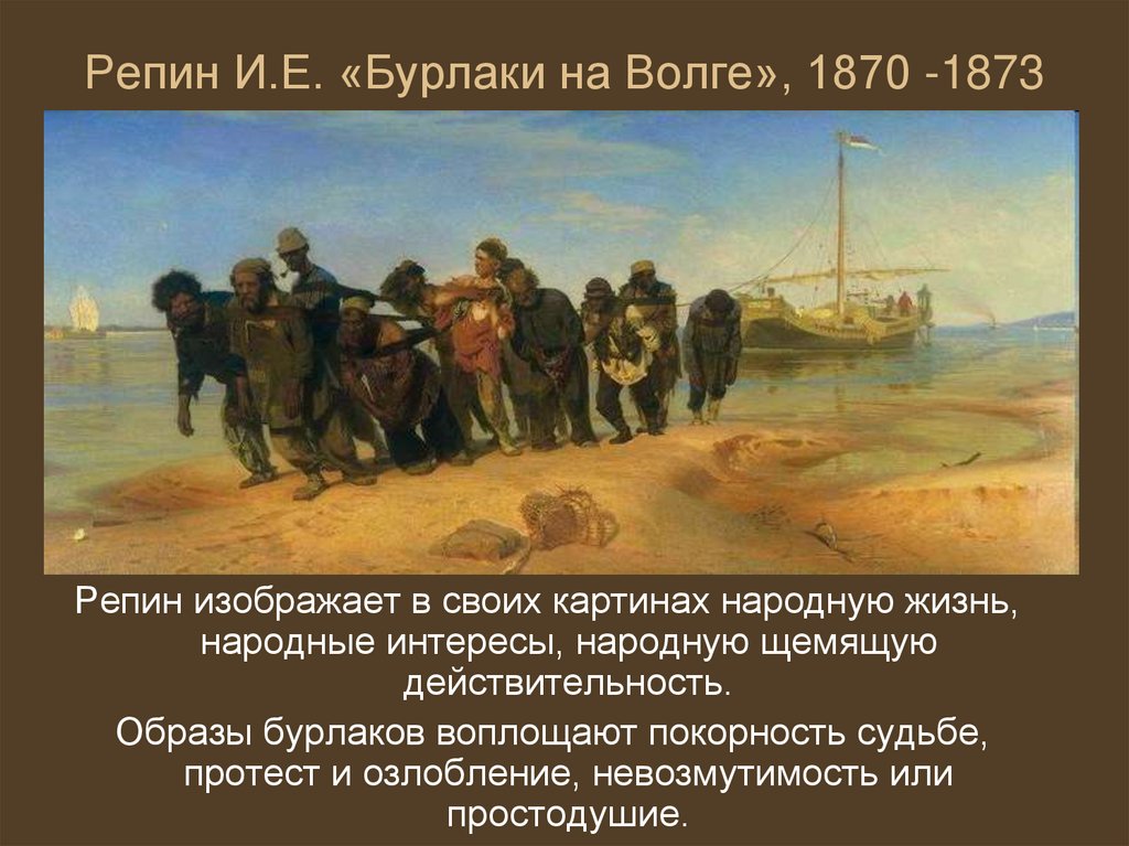 Репин бурлаки. «Бурлаки на Волге» (1870–-1873, ГРМ Репин. И Е Репин бурлаки на Волге. Картина бурлаки на Волге Автор. Предыстория картины бурлаки на Волге.