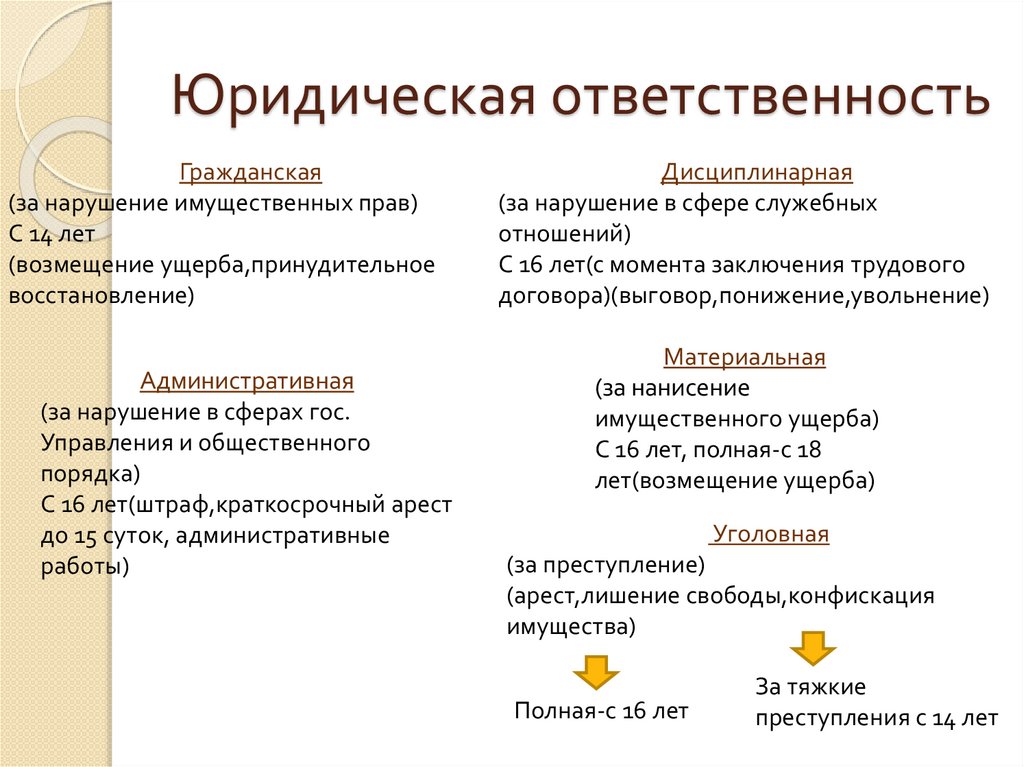 Цели и функции юридической ответственности.