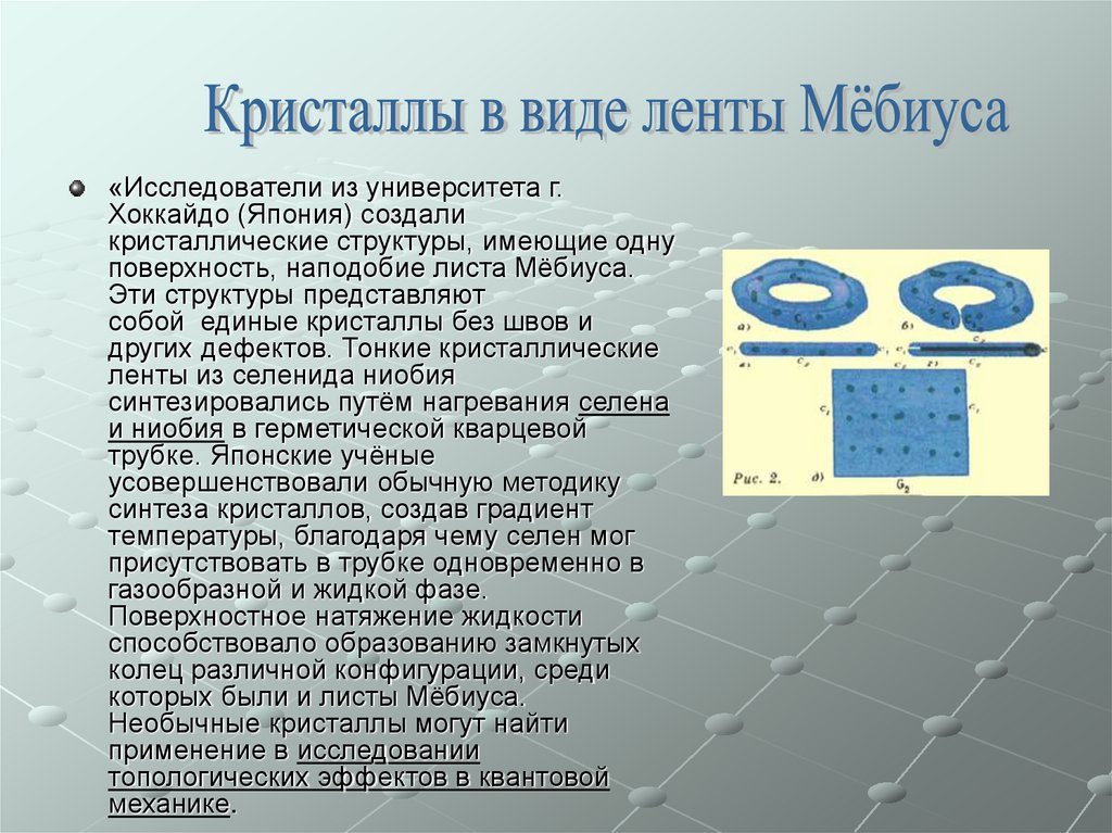 Волшебный лист мебиуса презентация