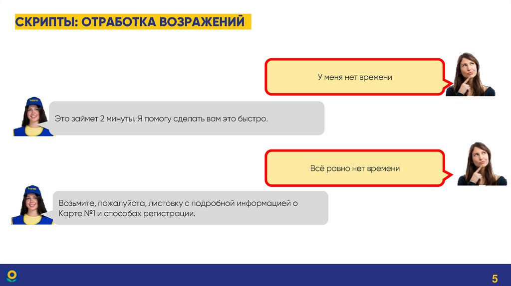 Скрипты: отработка возражений