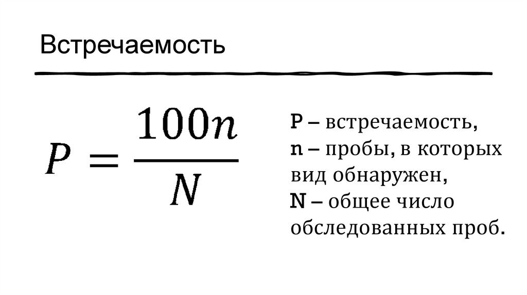 Встречаемость 
