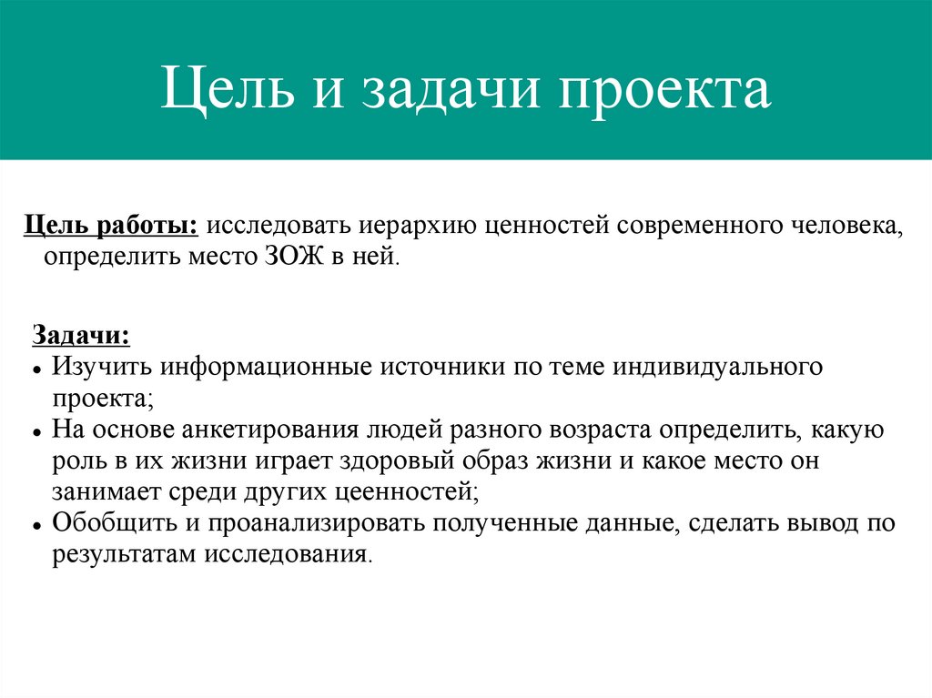 Ценности зож в молодежной среде проект