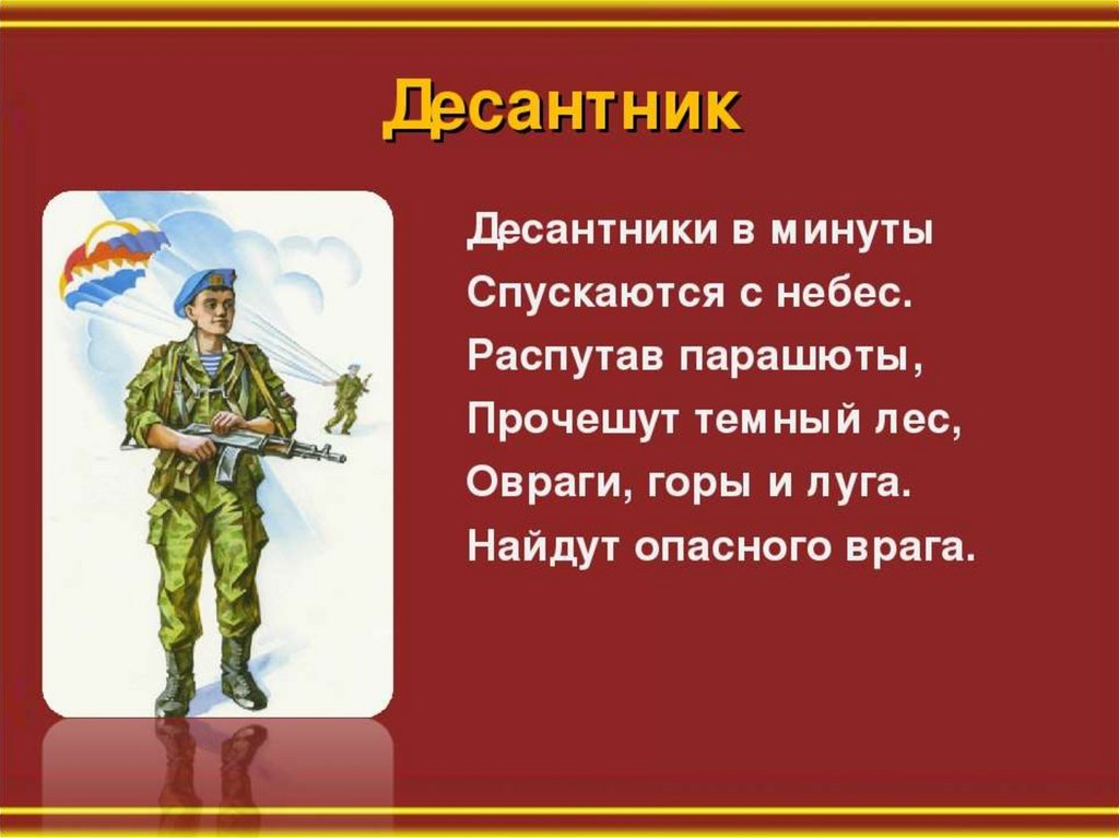 Презентация о военном