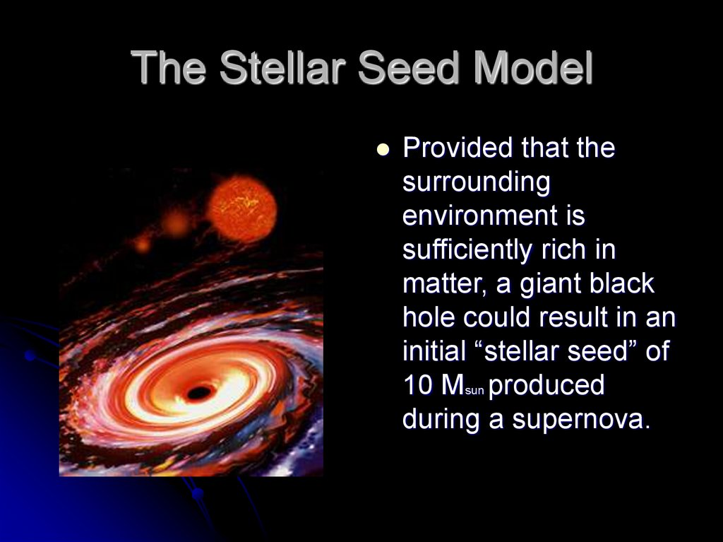The Stellar Seed Model