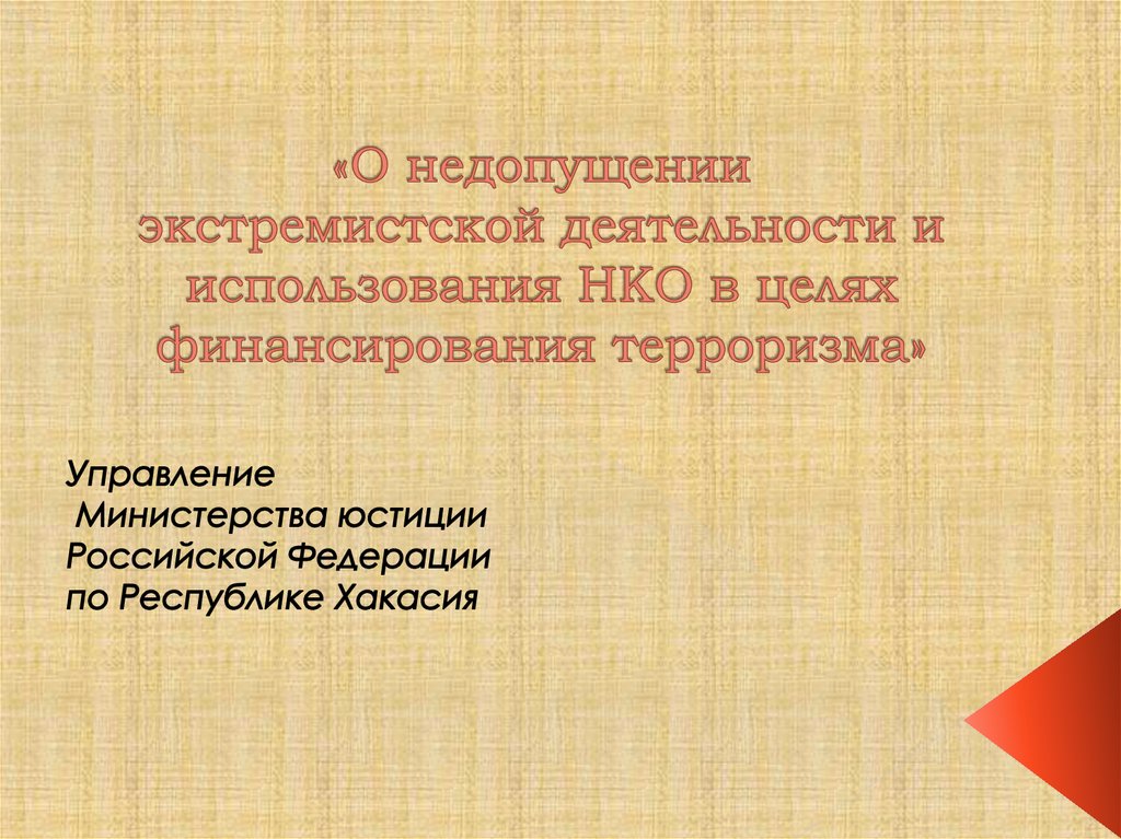 Направление противодействия экстремистской деятельности. Противодействие экстремистской деятельности.