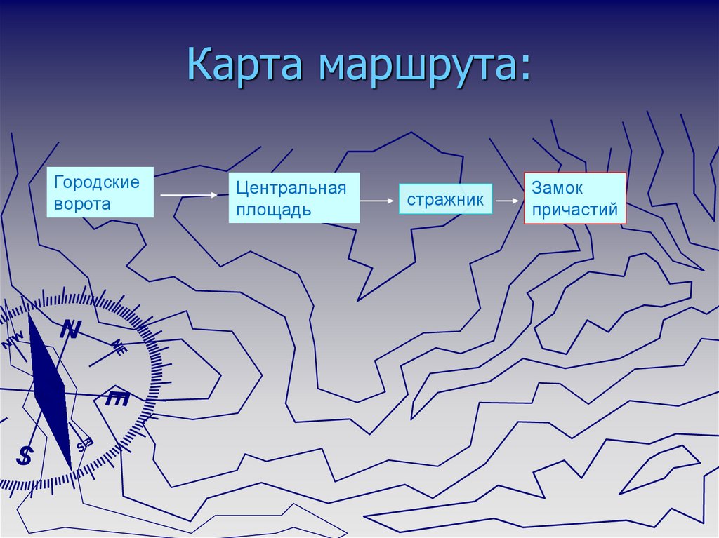 Карта маршрута: