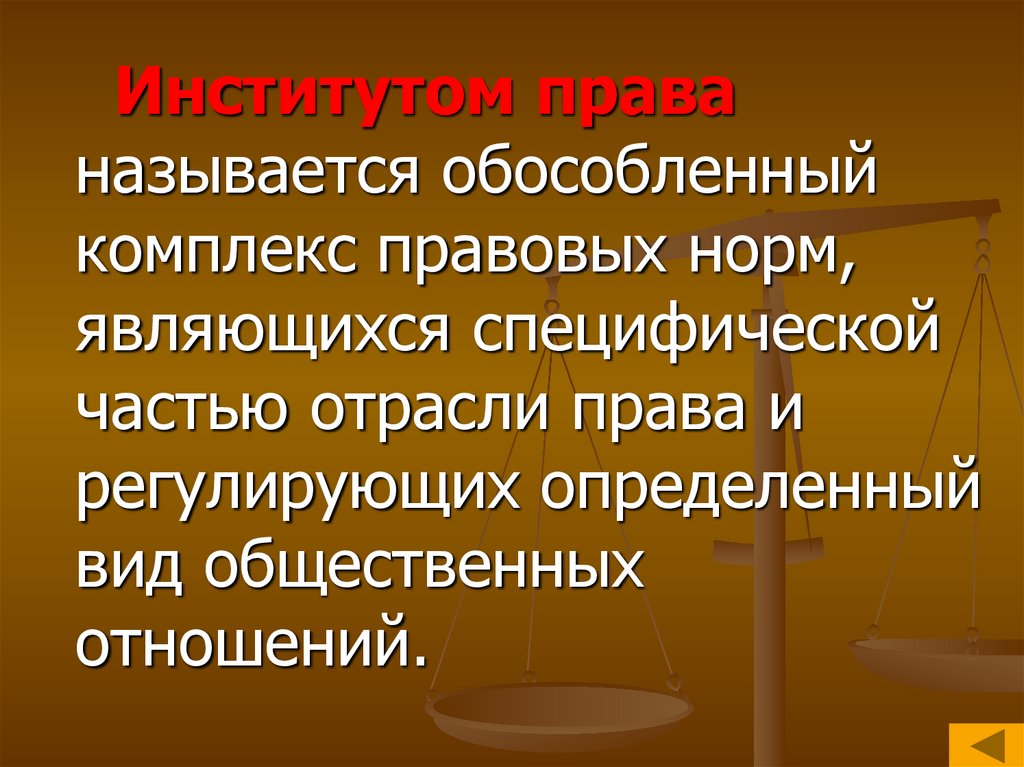 Обособленная группа правовых. Комплекс правовых явлений это.