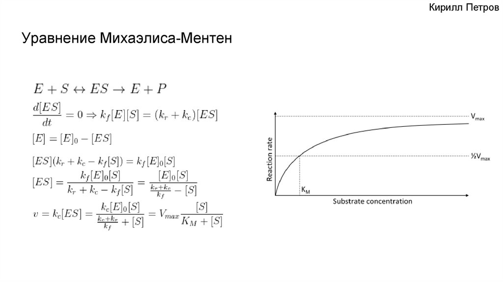 Уравнение Михаэлиса-Ментен