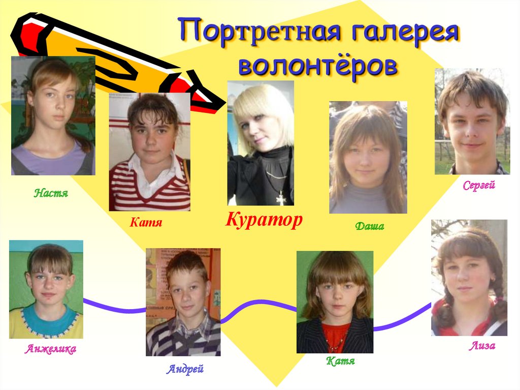 Портретная галерея волонтёров