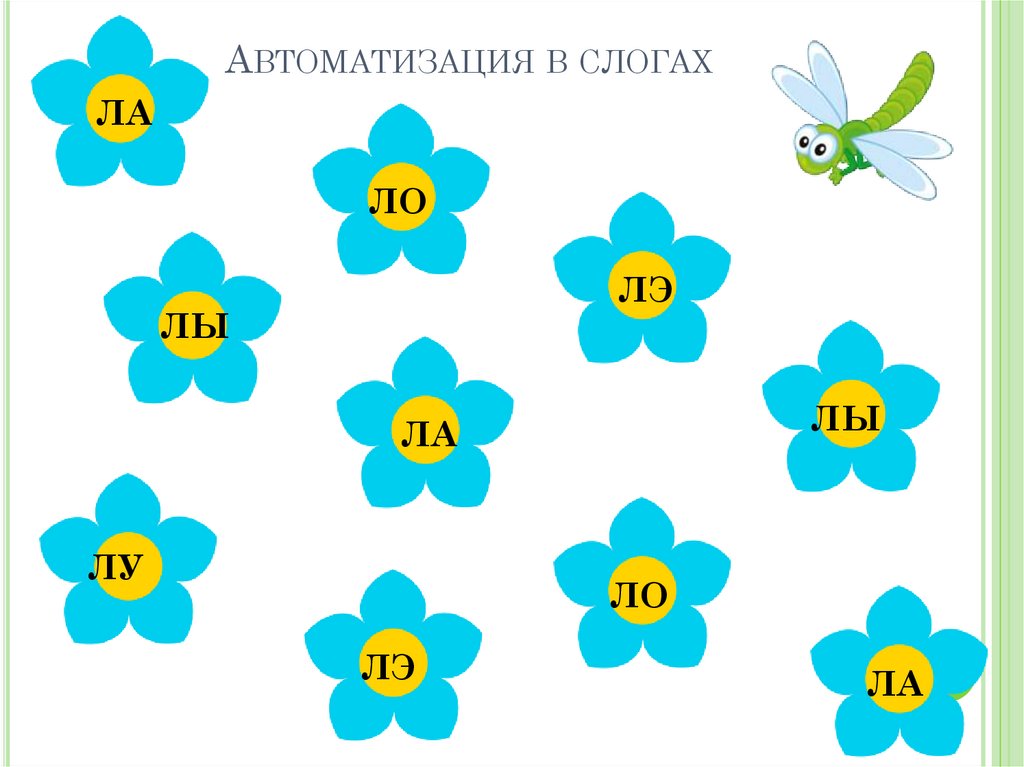 Автоматизация звука л изолированно презентация