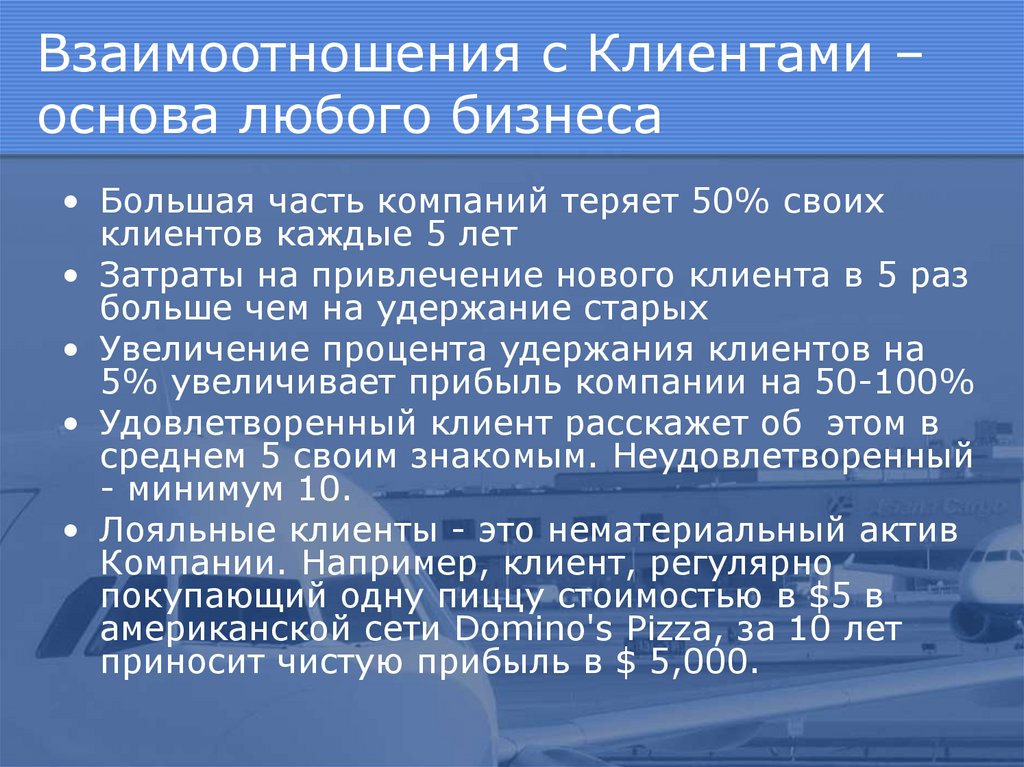 Основы любого бизнеса. Система управления взаимоотношениями с клиентами.