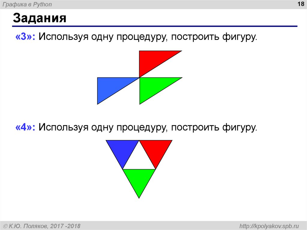 Как нарисовать треугольник в питоне