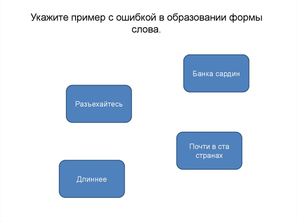 Форма слова турист