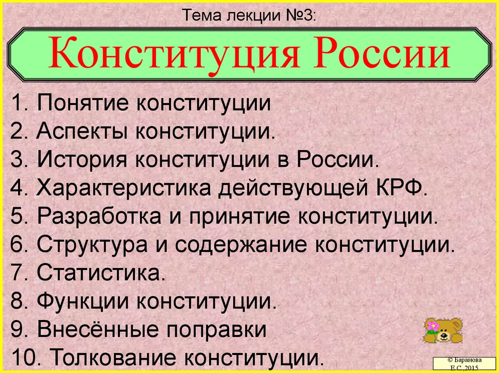 Конституция России - презентация онлайн