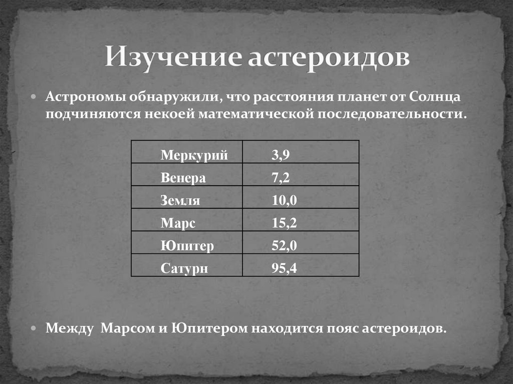 Изучение астероидов