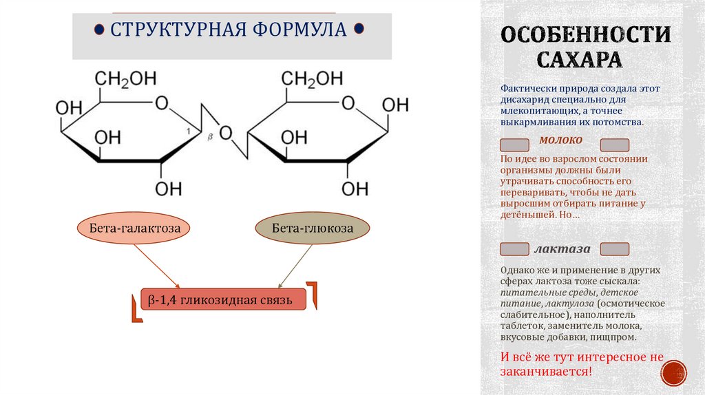Лактоза и её компания - презентация онлайн