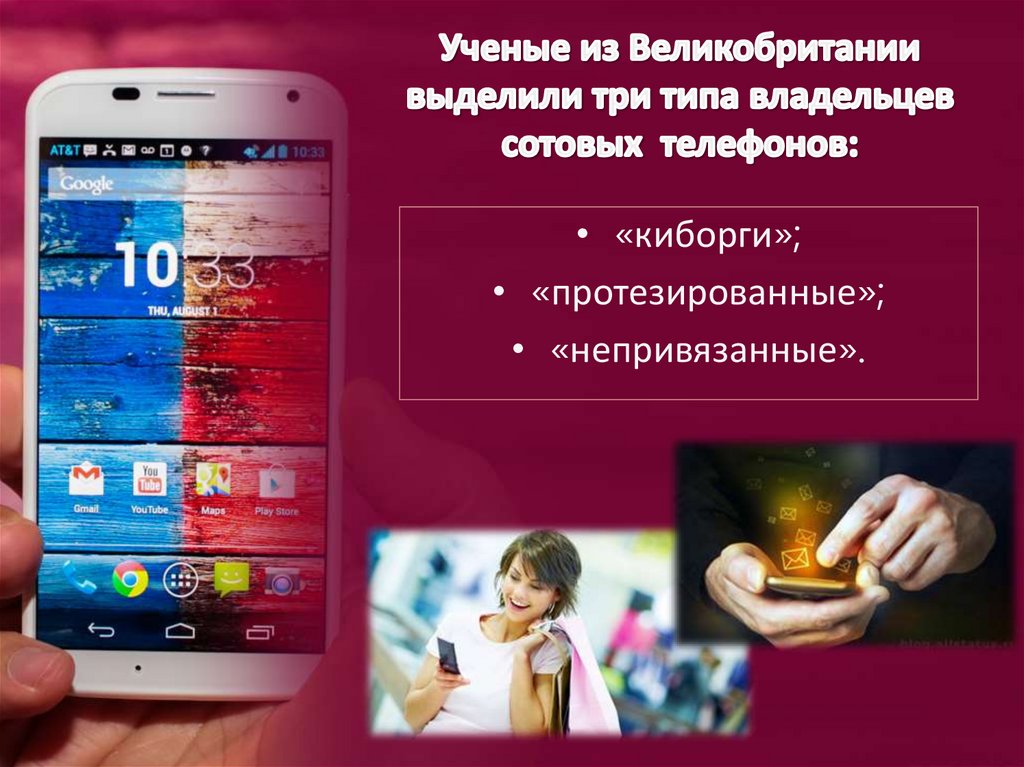 Ученые из Великобритании выделили три типа владельцев сотовых телефонов: