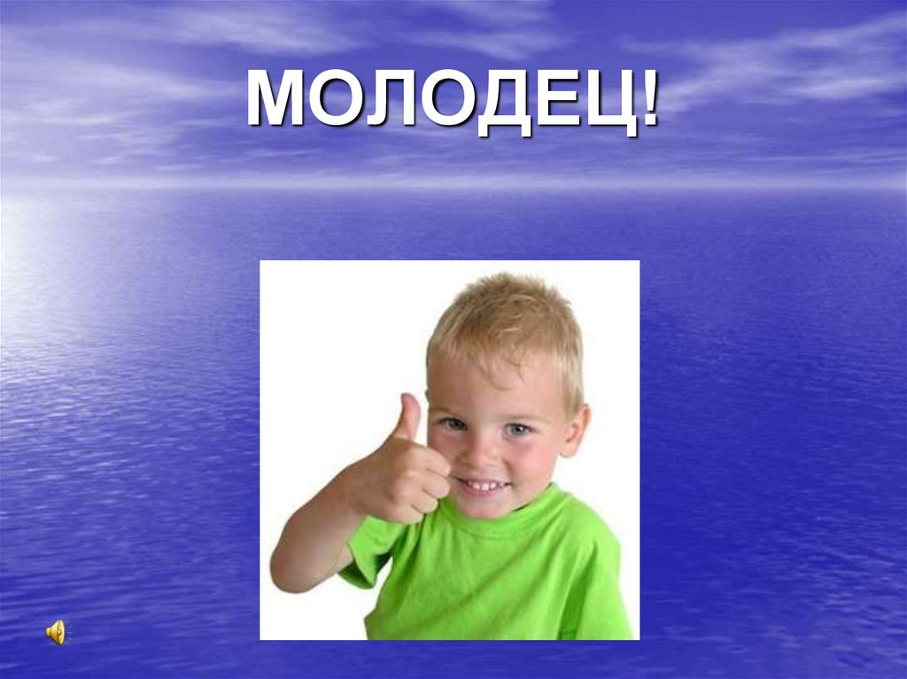 МОЛОДЕЦ!