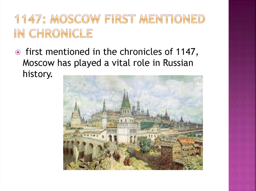 Топик: The history of Moscow