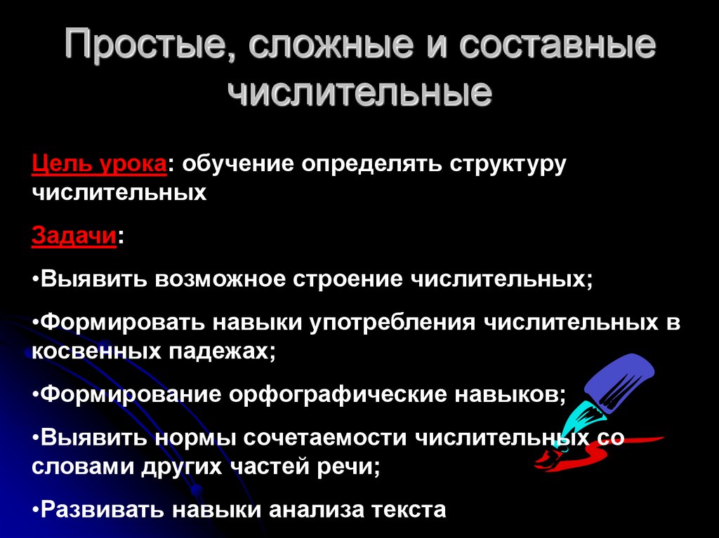 Простые сложные и составные числительные