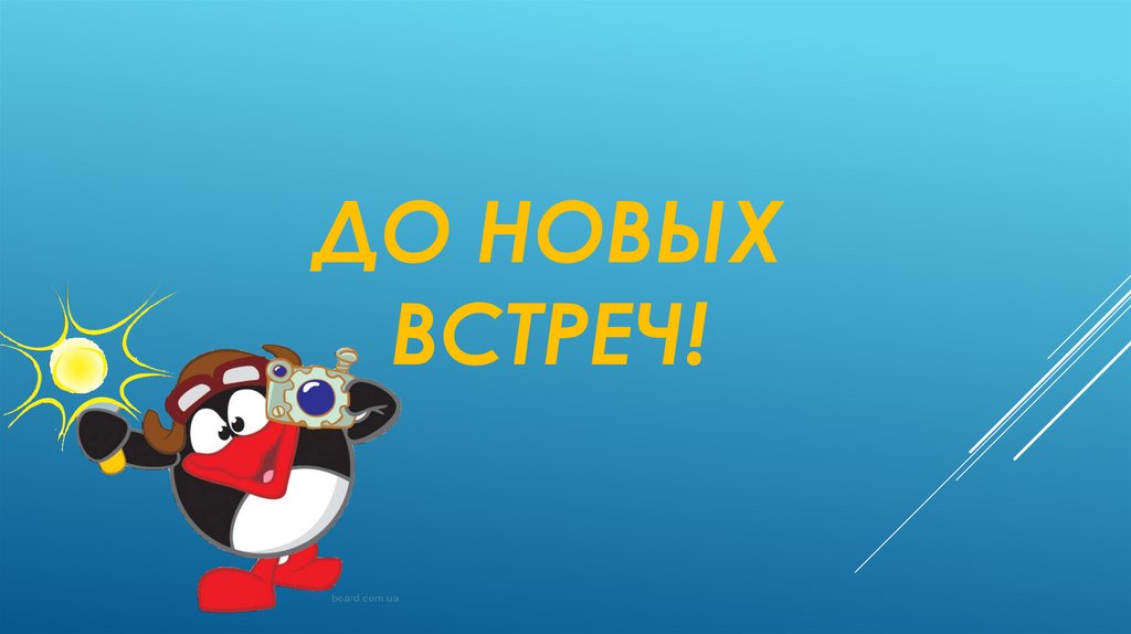 До новых встреч!