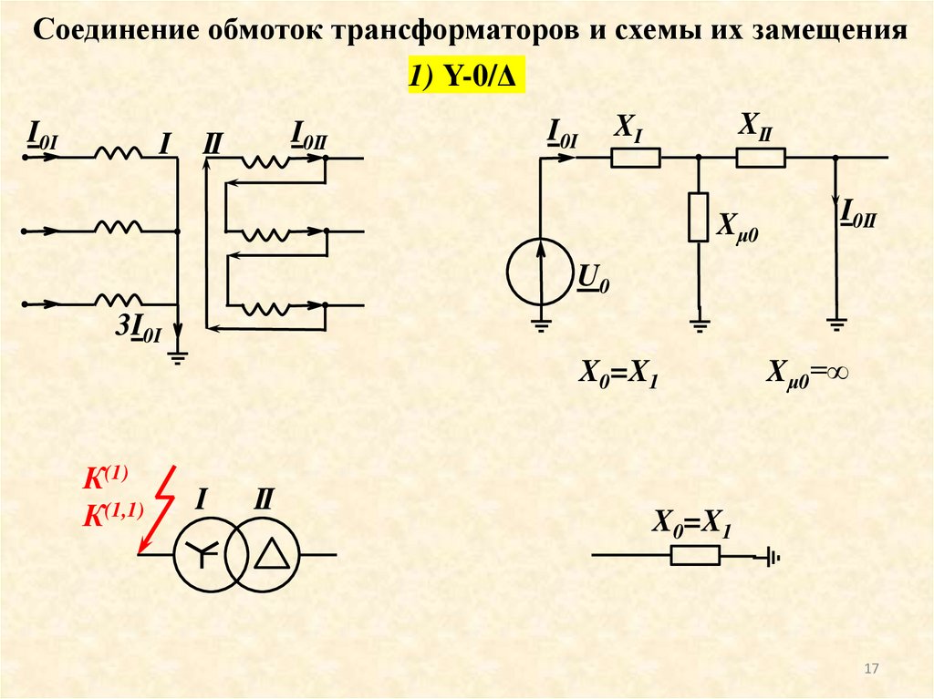 Схема замещения трансформатора