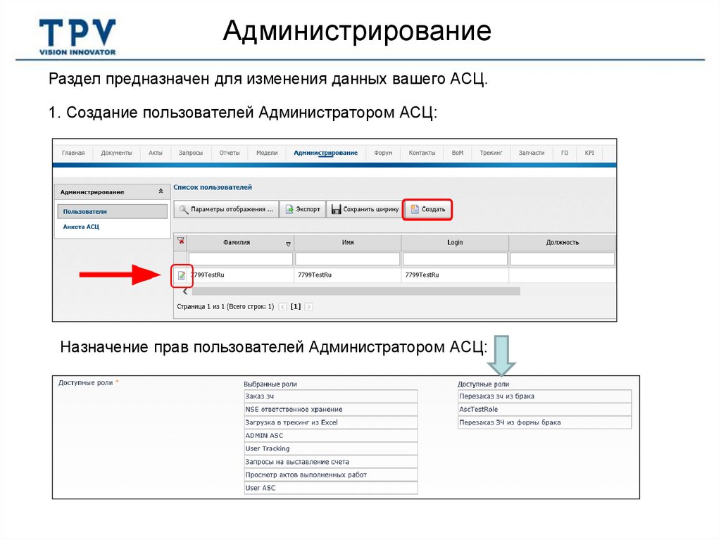 Администрирование