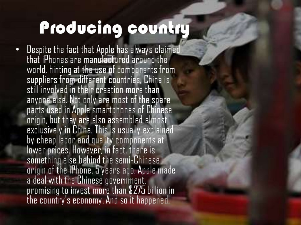 Producing country