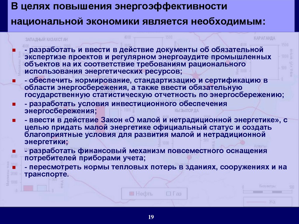 В целях повышения энергоэффективности национальной экономики является необходимым: