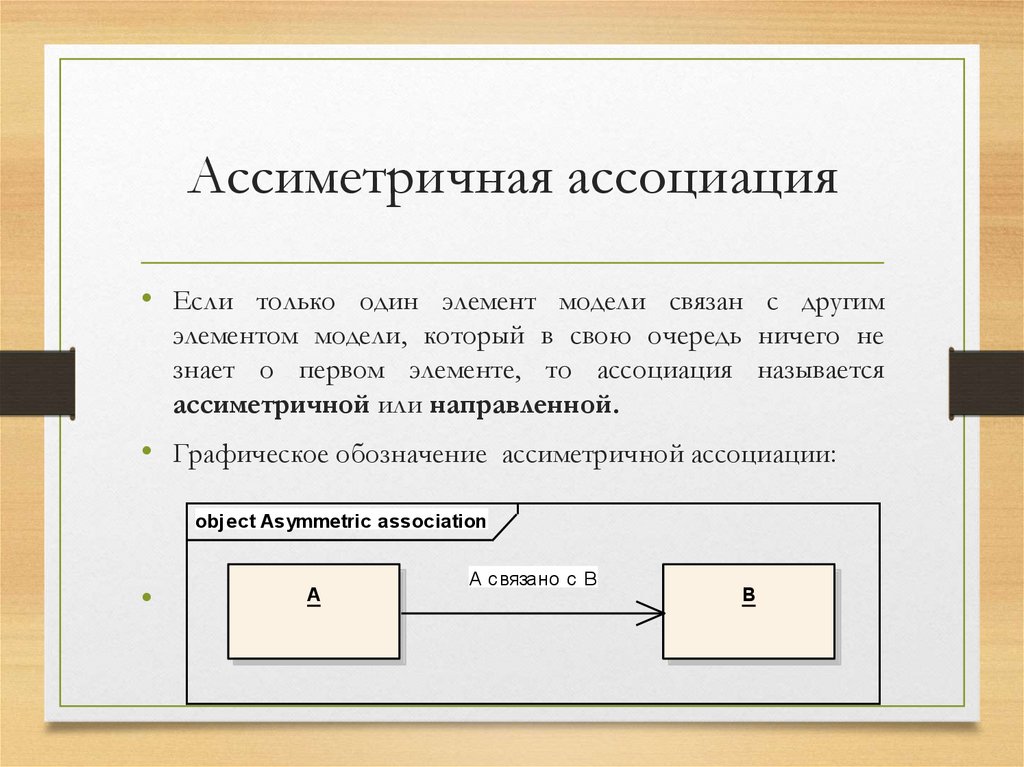 Ассиметричная ассоциация