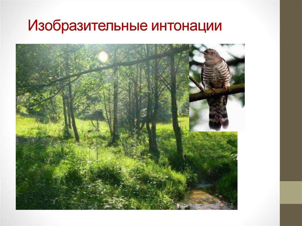 Изобразительные интонации