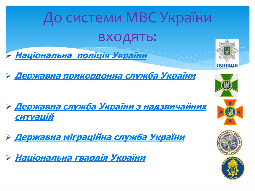 До системи МВС України входять: